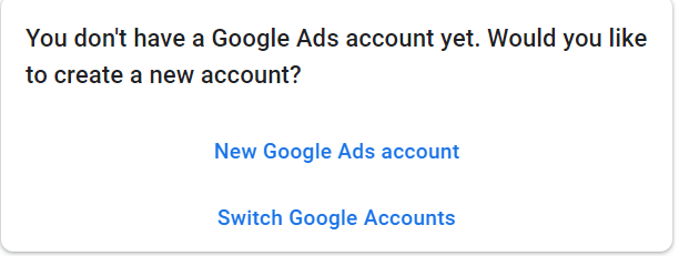 Create a Google Ads Account