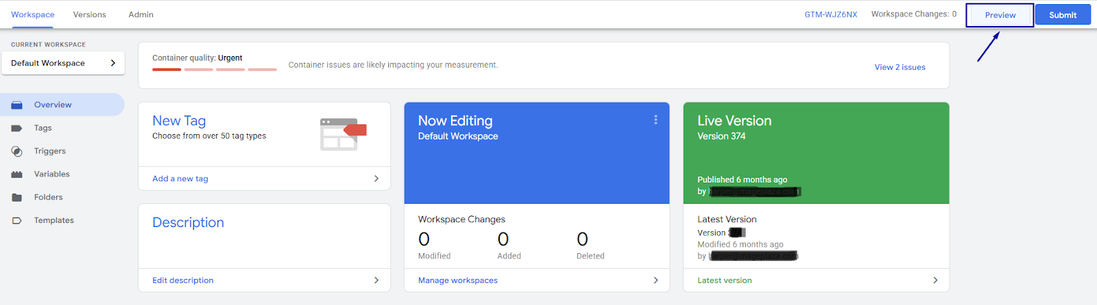 Preview GTM