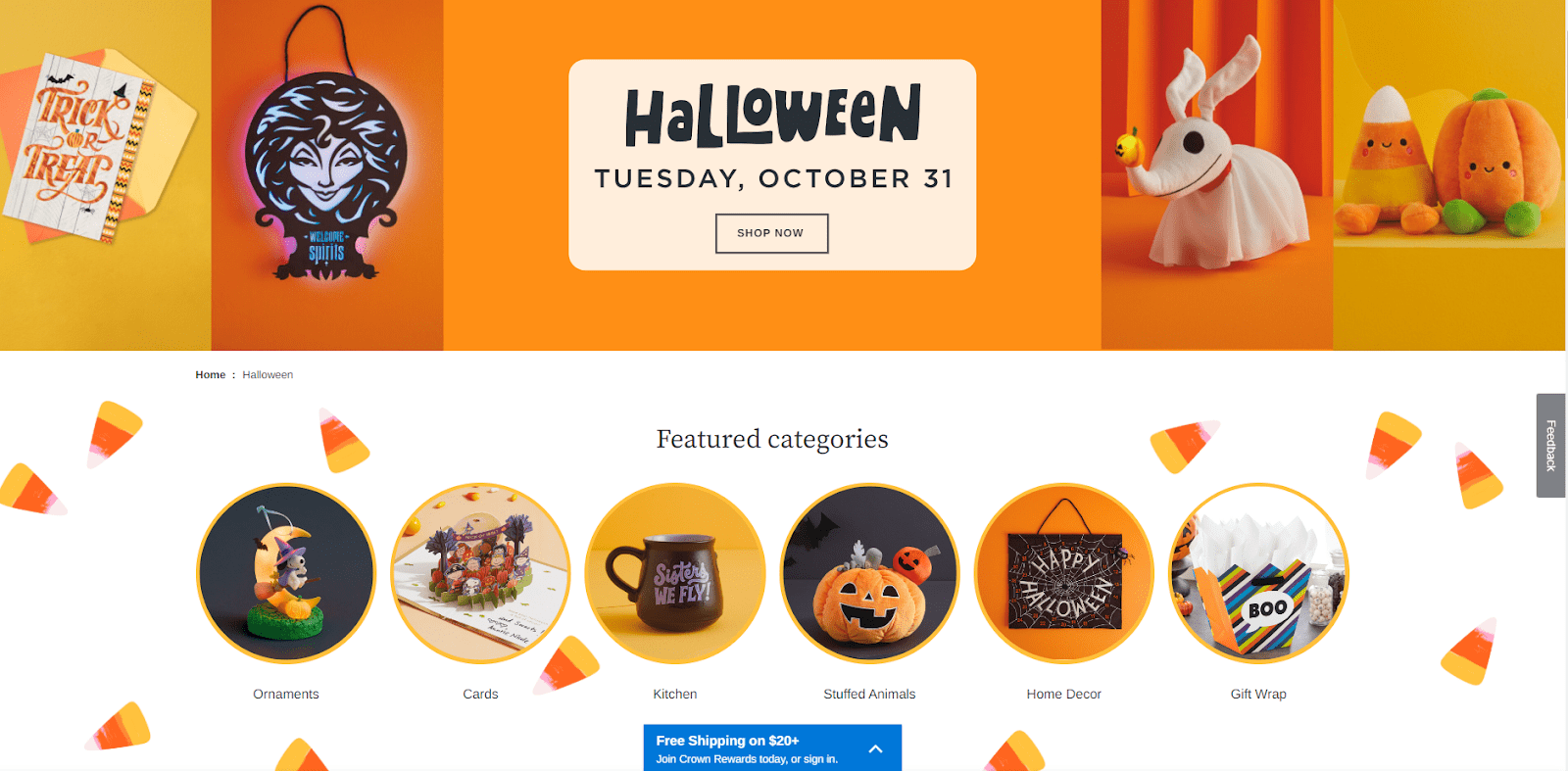 Spooky Landing Page