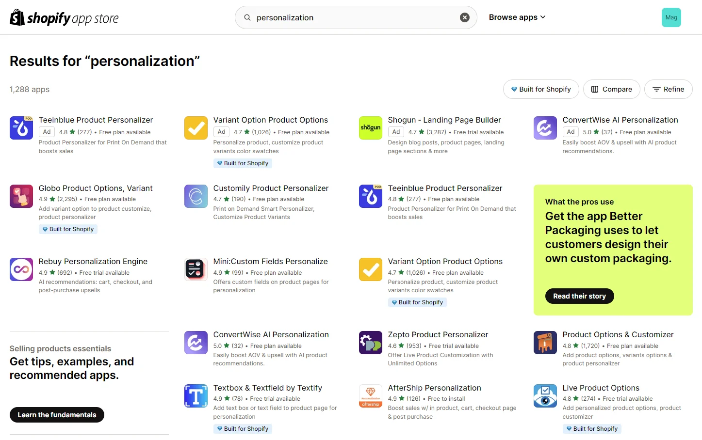 personalization-on-shopify-apps