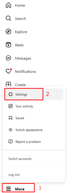 Access your account settings