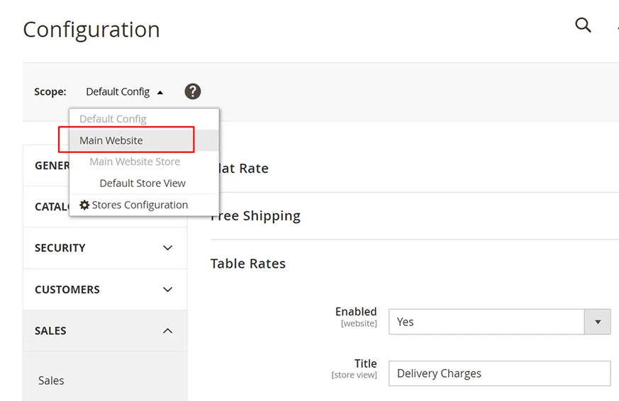 Prepare the Table Rate Data
