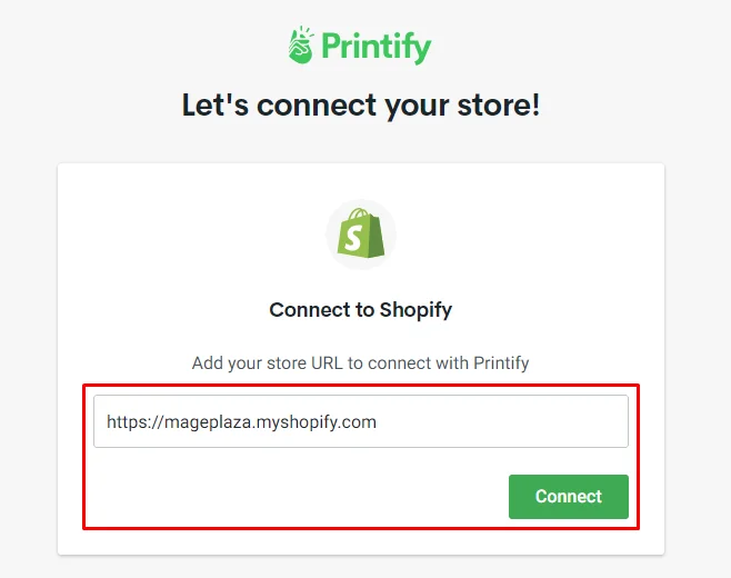 add-shopify-store-url-connect-printify-to-shopify