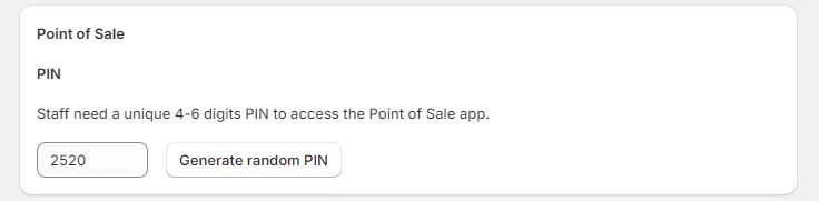 Where to find Shopify POS PIN 2