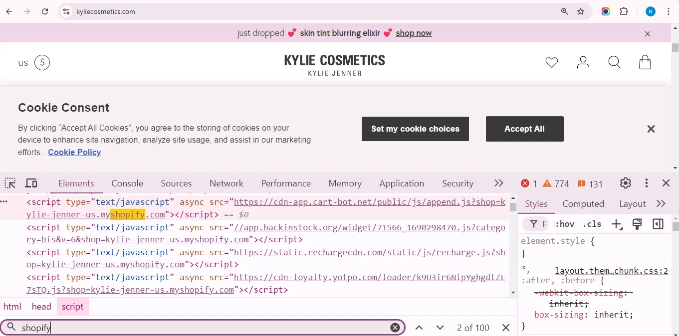example-using-inspect-elements