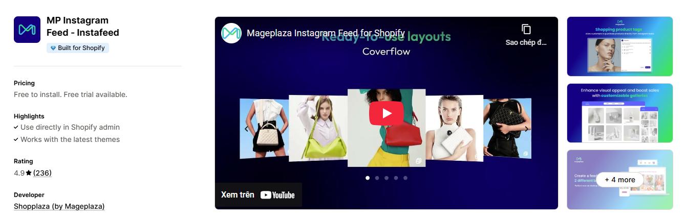 Mageplaza Instagram Feed