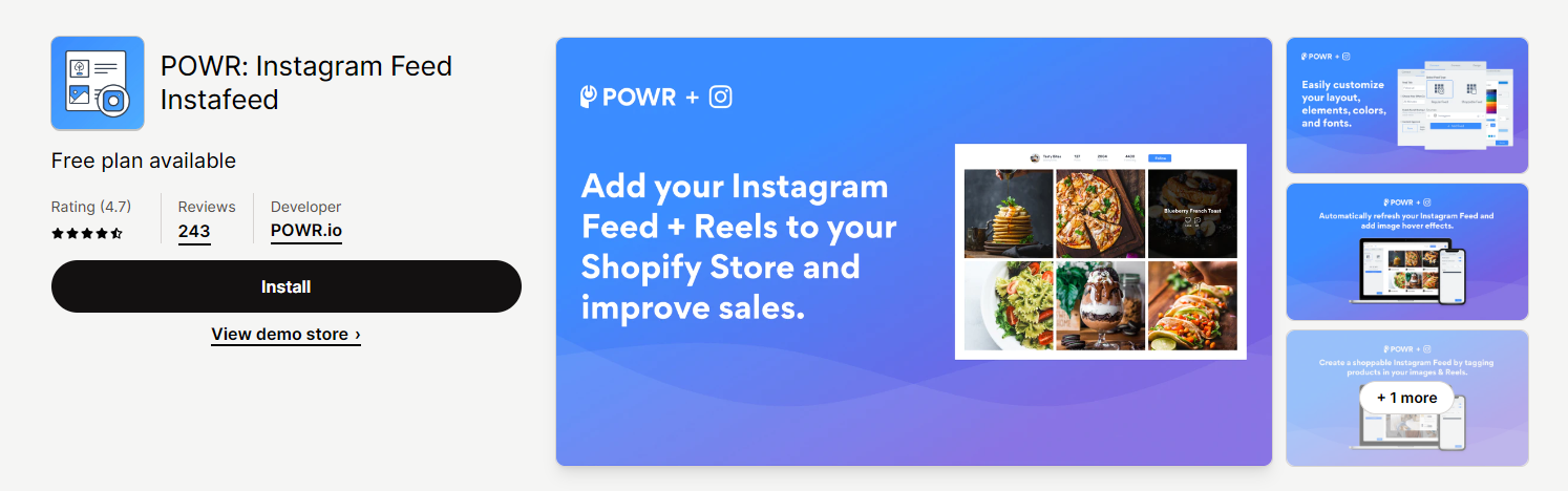 POWR: Instagram Feed Instafeed By POWR.Io