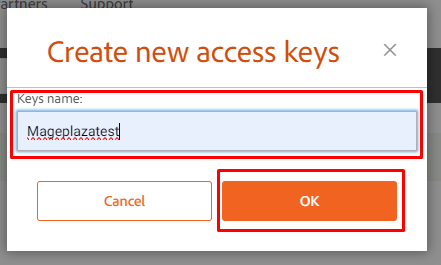 Access key name