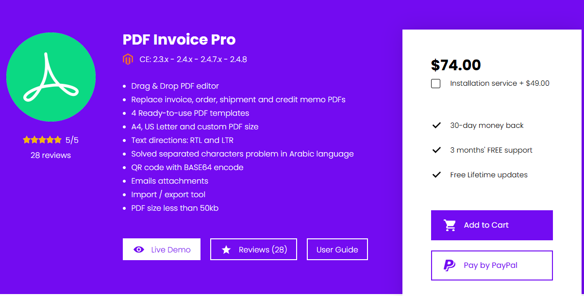 Magetrend PDF Invoice