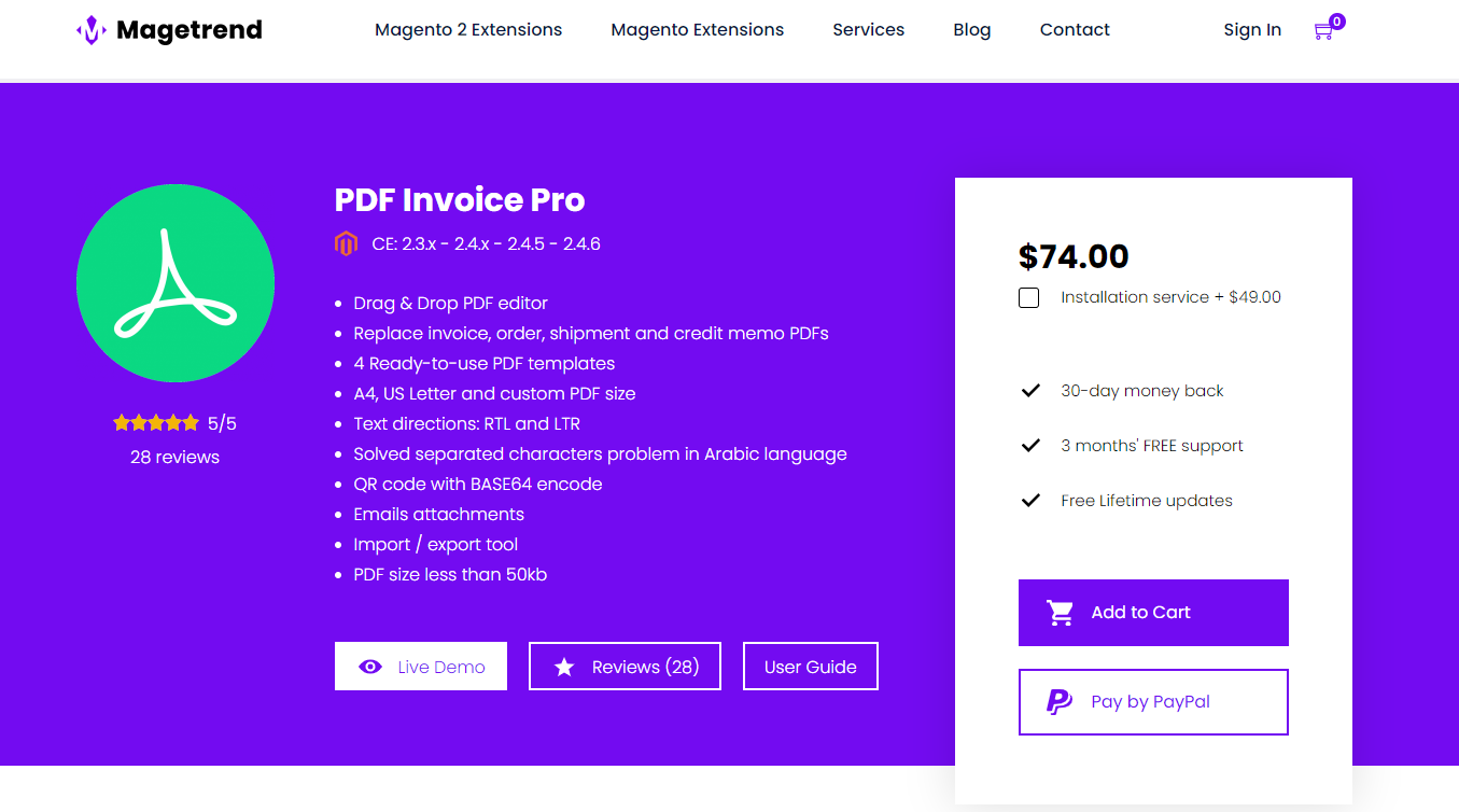 Magetrend PDF Invoice Pro