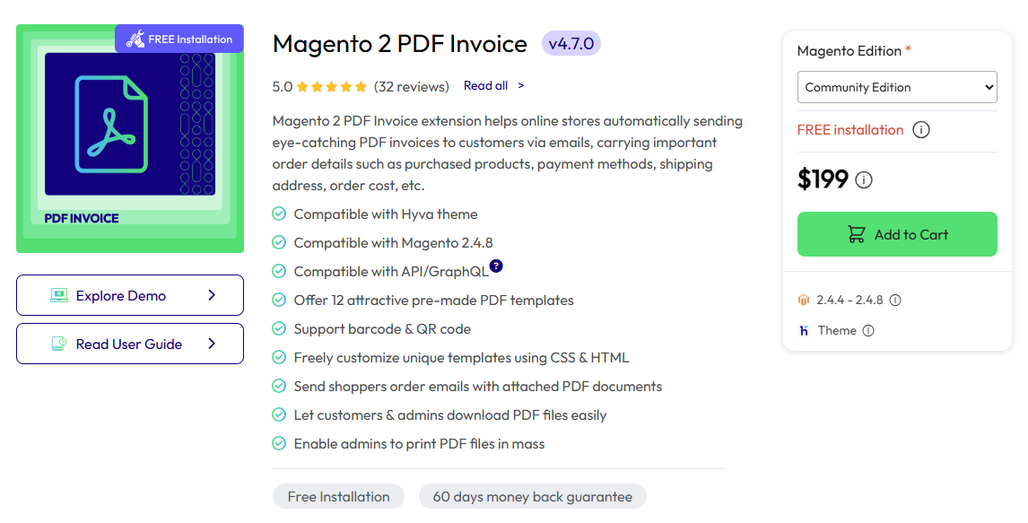 Mageplaza PDF Invoice