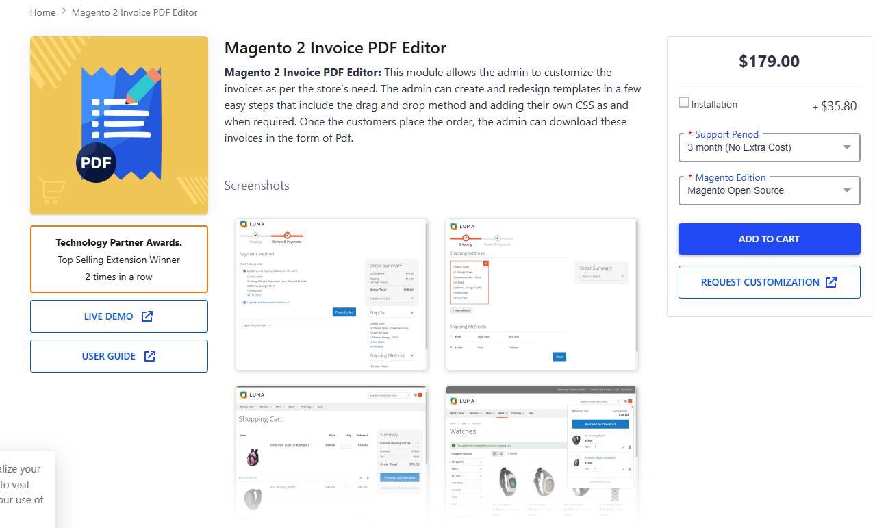 Webkul PDF Invoice Editor