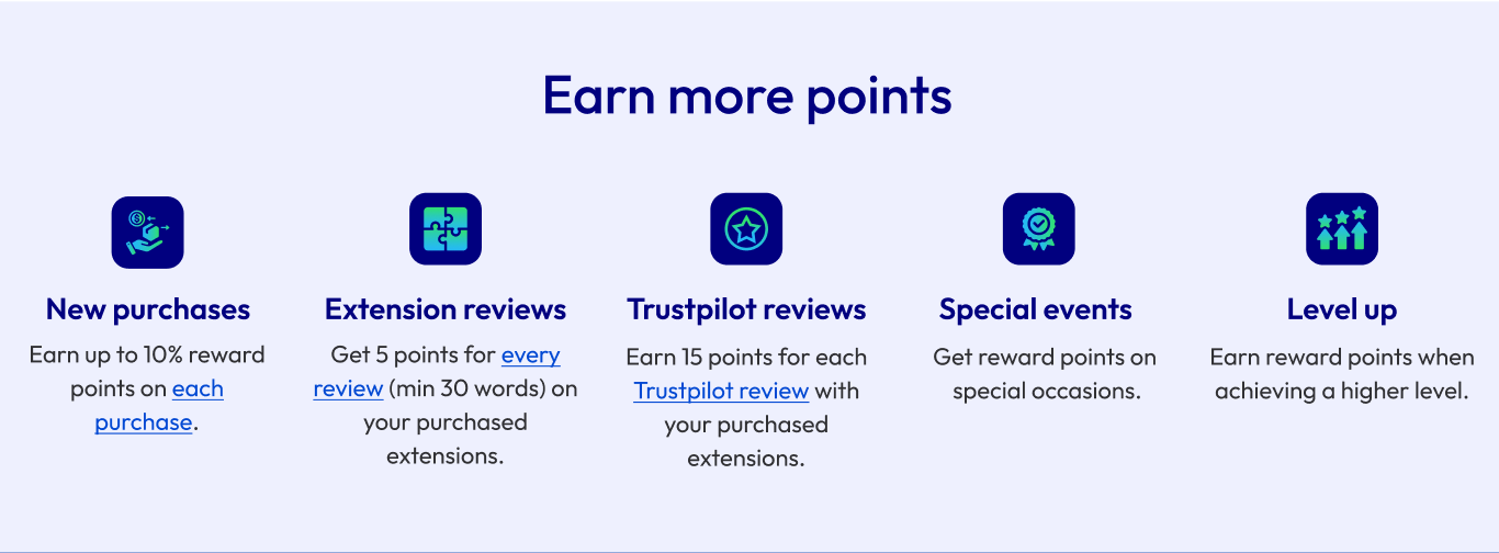 Earn more points