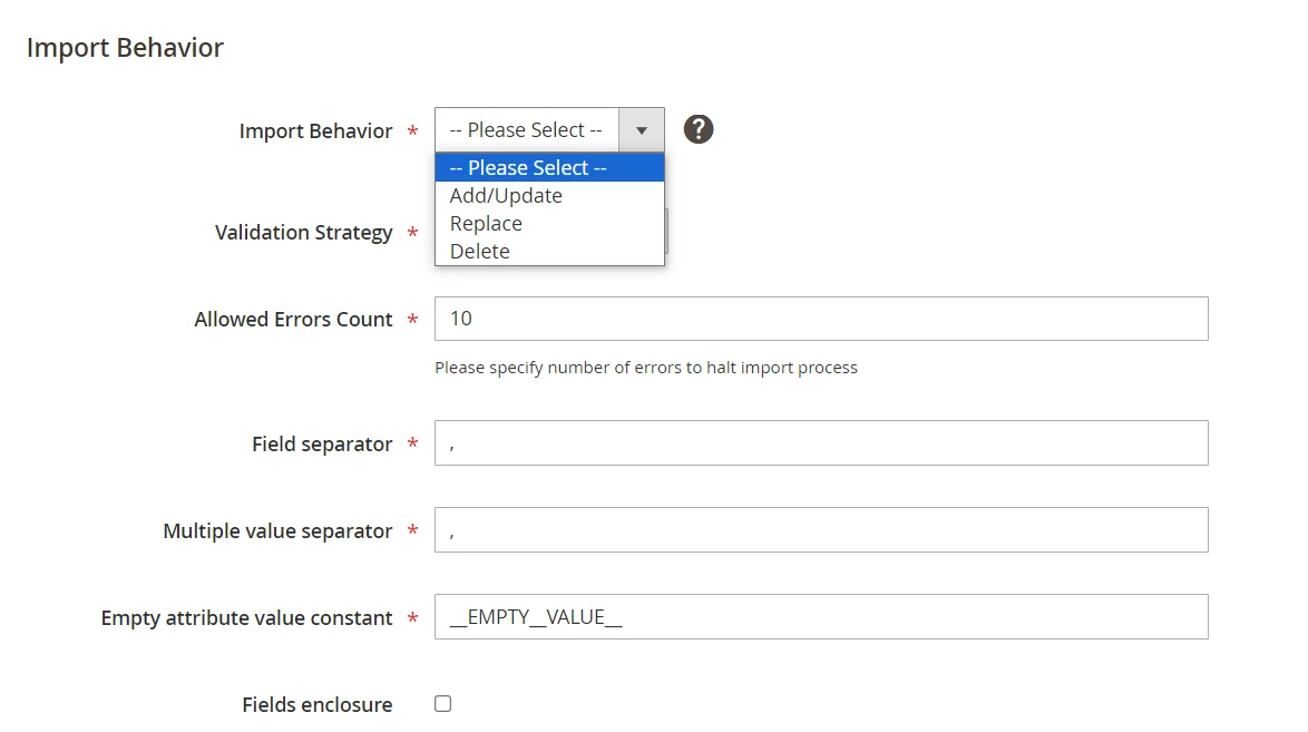 import-behavior