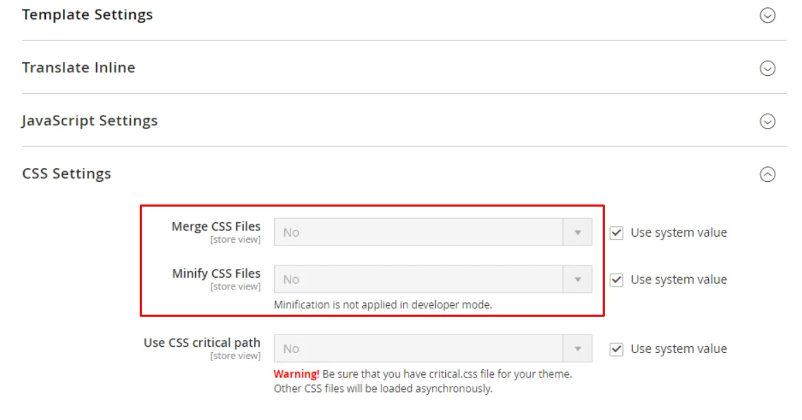 Merge and Minify CSS files