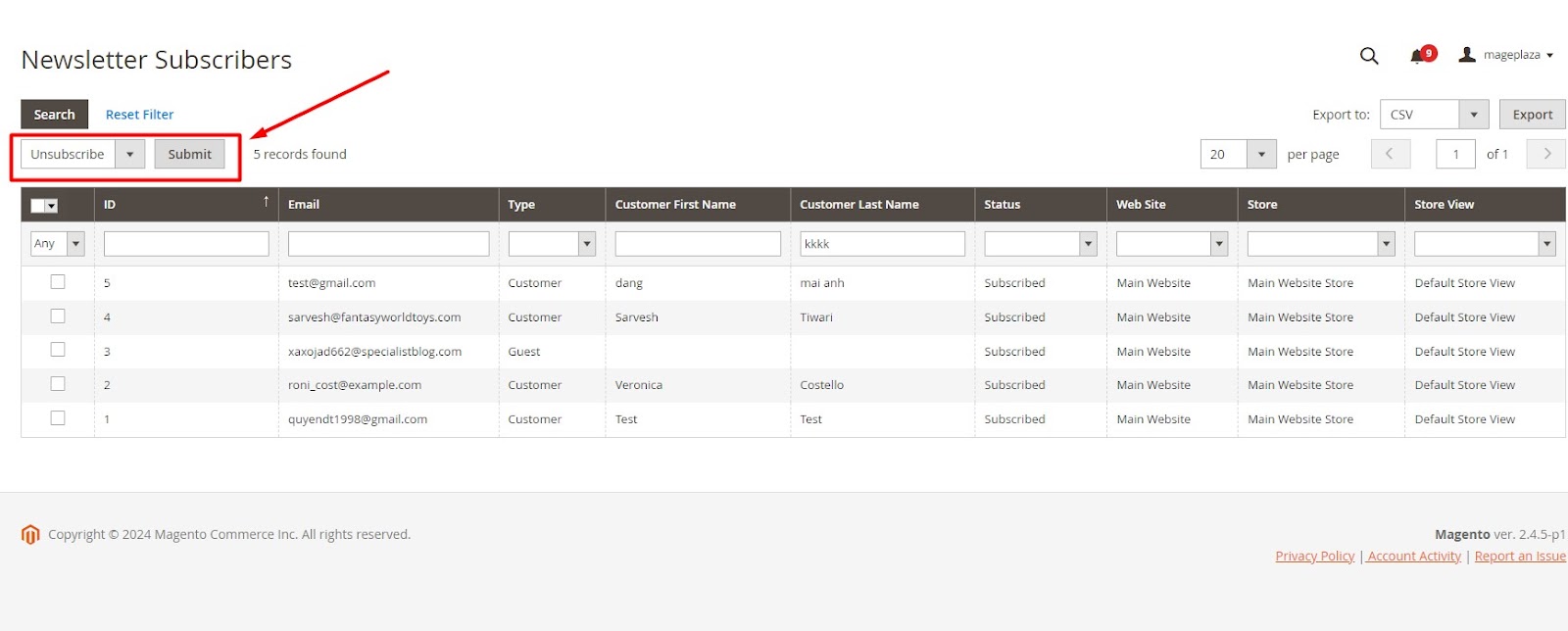 unsubscribe-contacts-and-export-subscriber-lists