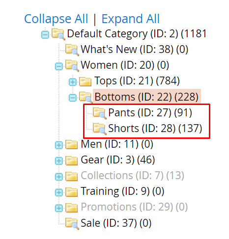 Category level 4 in Magento backend