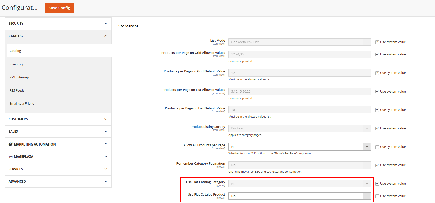 Magento 2 performance - Use Flat Catalog