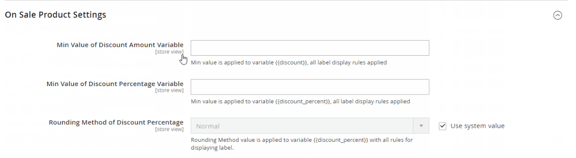 On-sale product settings