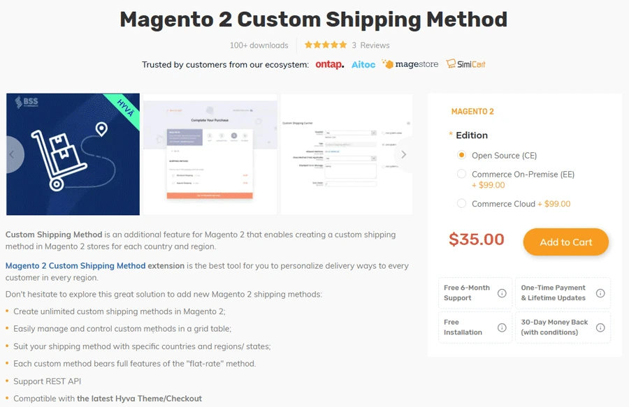 BSS Custom Shipping Method