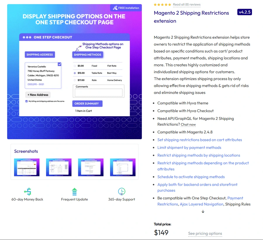 Mageplaza Shipping Restrictions