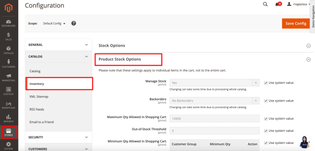 How to enable low stock notification emails