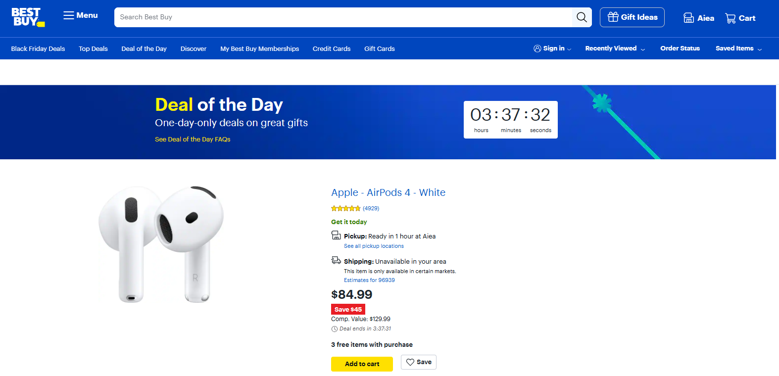 best buy daily deals