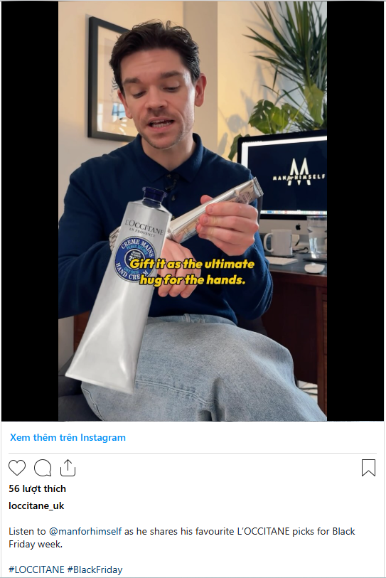 loccitane uk hashtag social