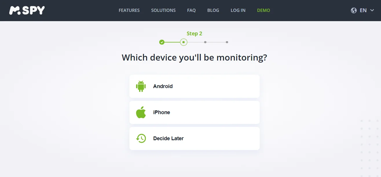 Choose the type of the target device