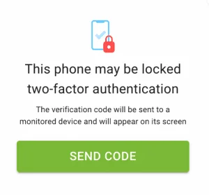 Send two-factỏ authentication code