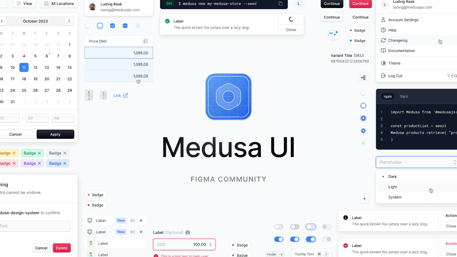 Medusa is designed for businesses that need a high degree of customization