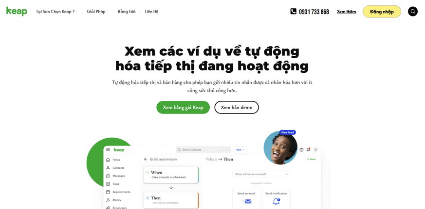 Phần mềm tự động hóa tiếp thị InfusionSoft