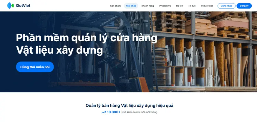 KiotViet giúp quản lý cửa hàng vật liệu xây dựng hiệu quả