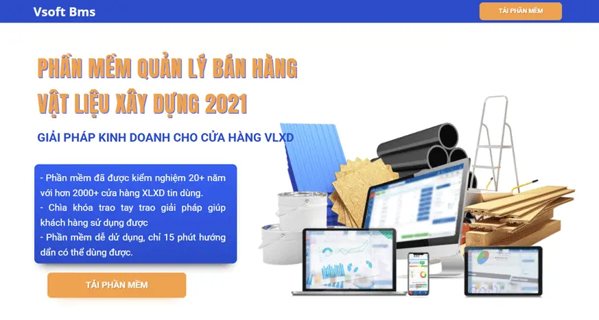 Quản lý cửa hàng vật liệu xây dựng hiệu quả với VSoft BMS