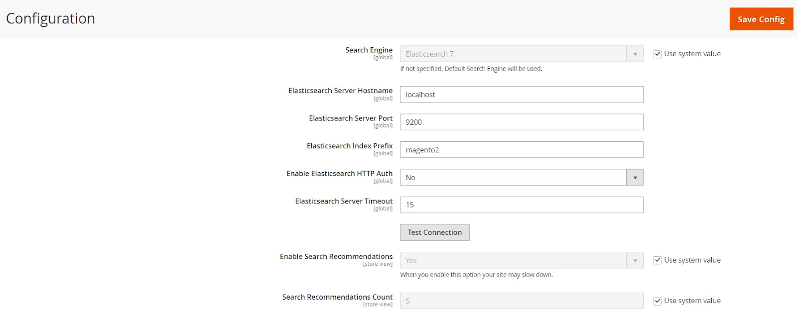 ElasticSearch 7 Configuration