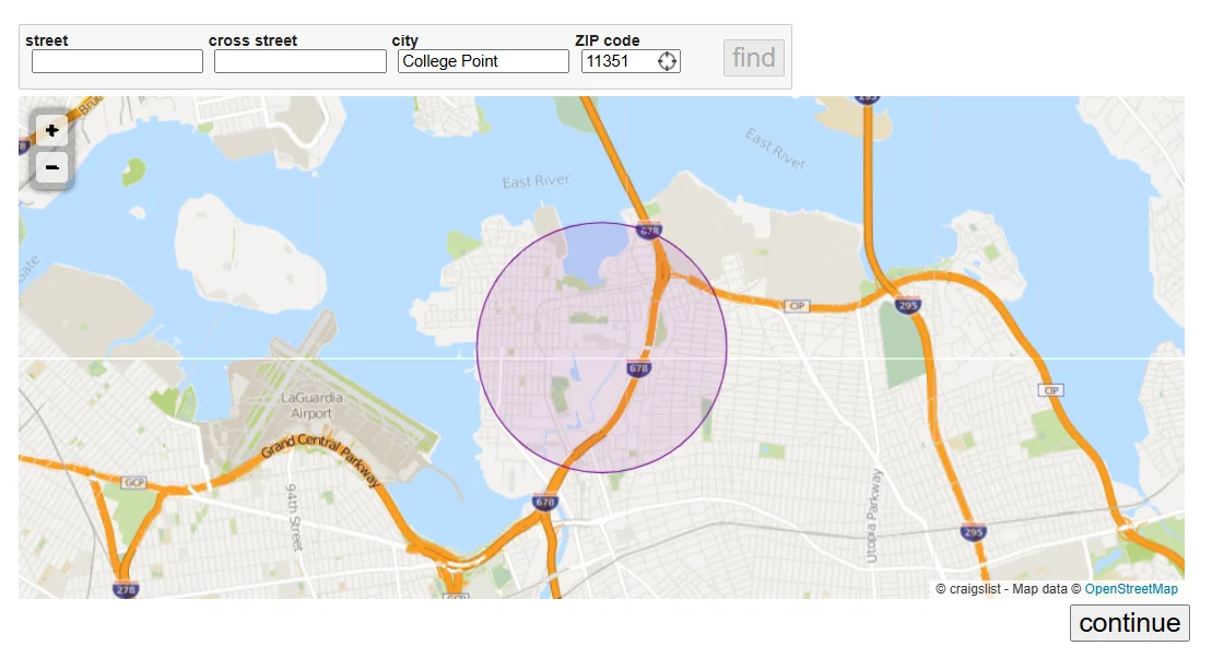 Add your location via Google Maps