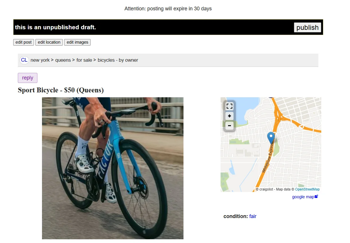 Check your listing for accuracy