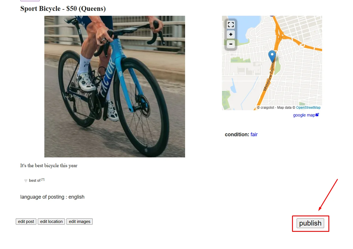 Hit the publish button