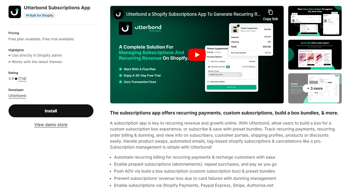 utterbond-subscriptions-app