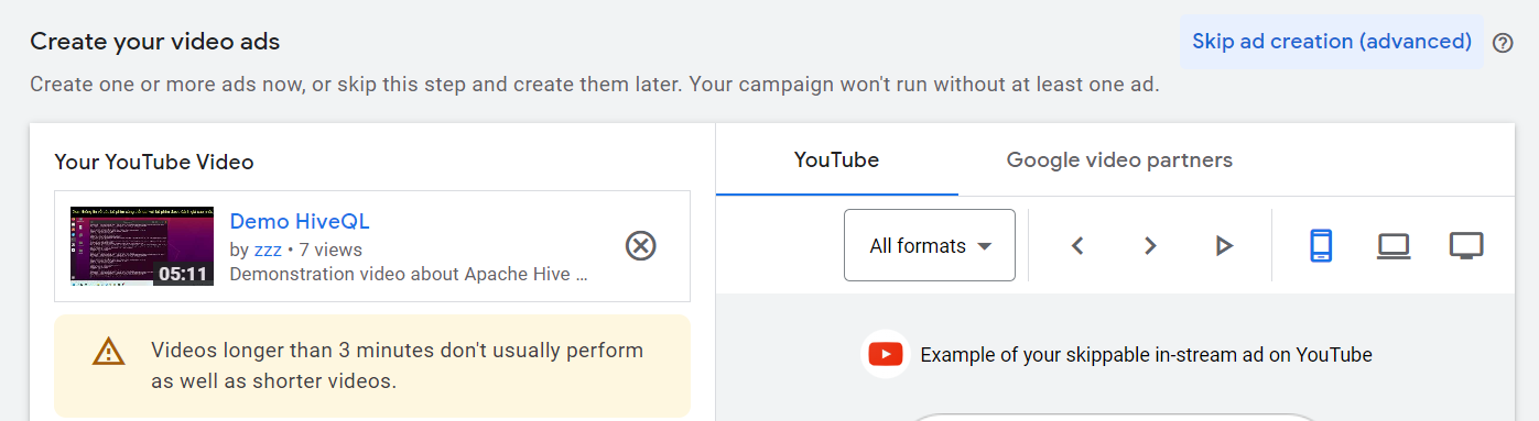 Step to Set Up Youtube Shopify Ads