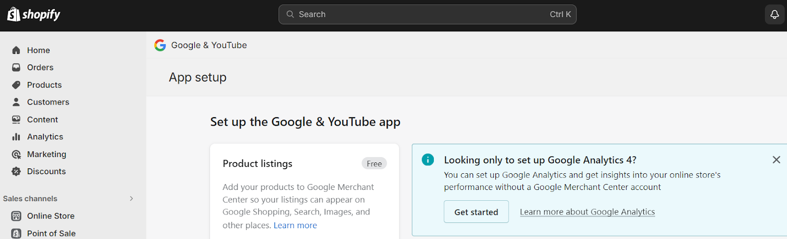 Step to Set Up Google Shopify Ads