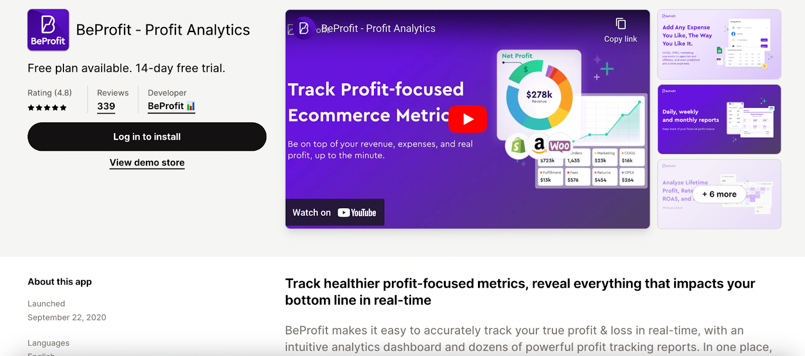 BeProfit - Profit Analytics