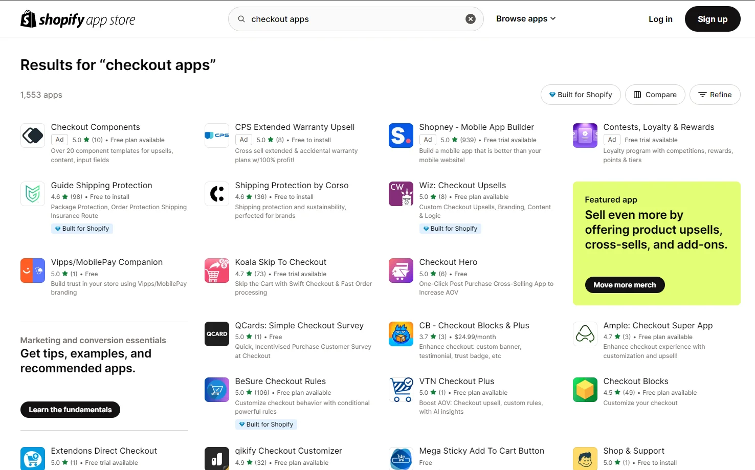 checkout-apps