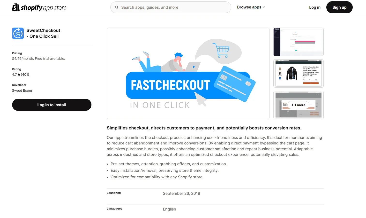 sweetcheckout