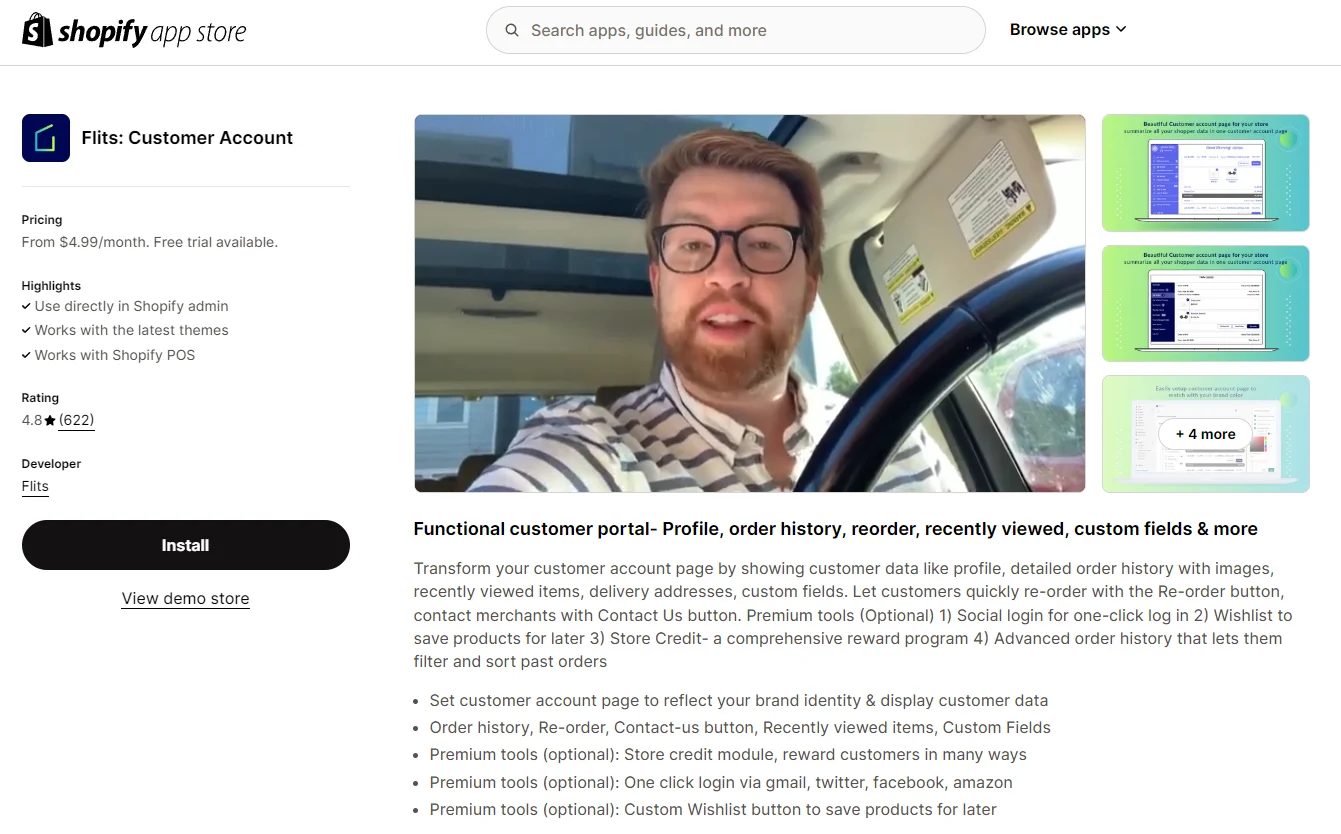 flits-customer-account-page