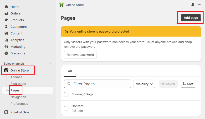 Soạn thảo các trang chính sách cho cửa hàng