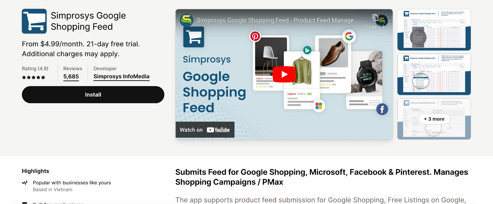 Simprosys Google Shopping Feed