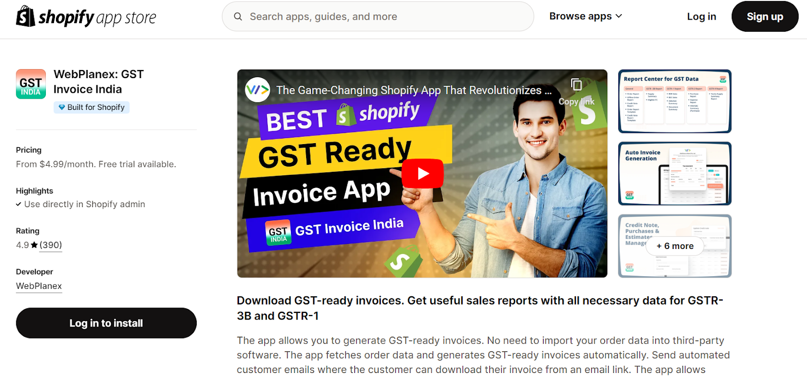 WebPlanex: GST Invoice India