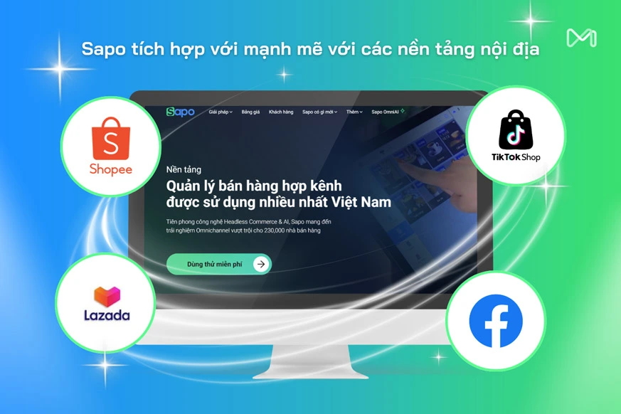 Sapo hỗ trợ bán hàng trên các nền tảng tại Việt Nam