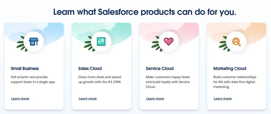 Salesforce có hệ sinh thái mạnh mẽ, đặc biệt là tính năng CRM